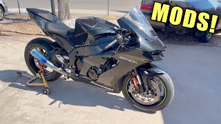 2021 ZX10R Aftermarket Parts amp Full Mods List Update [upl. by Mannie]