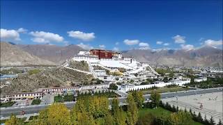 Potala palace Tibet drone footage [upl. by Haggar]