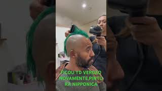 PINTURA CABELO QUE CHAMA MAIS ATENÇÃO DO QUE A BANDEIRA DO JAPAO QUE TEM UMA BOLA VERMELHA NO CENTRO [upl. by Noicpesnoc]