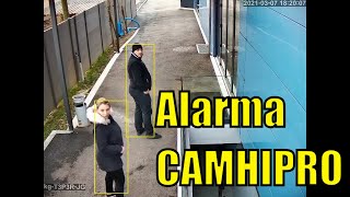 CAMHIPRO AUTO TRACKING PTZ DEMO Alarma Audio COMPATIBLE con DAHUA [upl. by Yzdnil490]