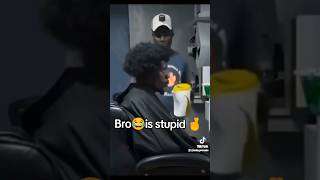 Best Barber prank ever🤞😂 shorts youtube [upl. by Attirb]