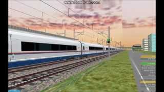 OpenBVE HD EXCLUSIVE Siemens Velaro RUS Sapsan Record Test Speed Fly By 290 kmh 180 mph [upl. by Esau]