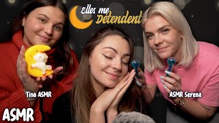 ♡ ASMR  TinaASMRoff et ASMRSerena utilisent différents triggers ♡ [upl. by Ulu]