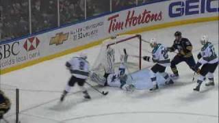 Evgeni Nabokov  Three Impossible Saves 20092010 Season [upl. by Eversole]