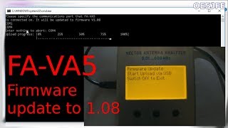 Funkamateur FAVA5 600MHz Vector Antenna Analyzer Kit  Firmware update and SOL calibration [upl. by Elephus966]