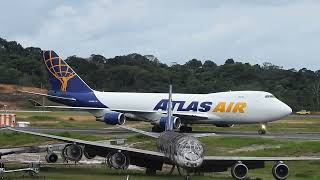 MANAUS  BOEING 747 ATLAS AIR quotN408MCquot [upl. by Andris]