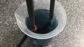 Electrolysis of Copper Sulfate using Inert Electrodes [upl. by Primavera]