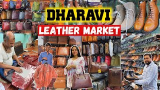 धारावी Dharavi Leather Craft Market  Leather Bags and Footwear for Women  Men  Bags in Mumbai [upl. by Woodruff]