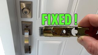 WEISER  KWIKSET HANDLE WONT OPEN LATCH WON’T RETRACT ENOUGH  SOLVED [upl. by Mulloy]