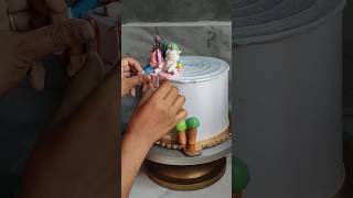 Fondant Cake  Decorating Video  cake viral shortsfeed shorts [upl. by Hayes680]