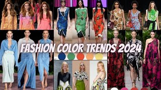 Fashion Color Trends 2024  SpringSummer 2024 Fashion Color Trends  Color Trends of 2024 [upl. by Ley]