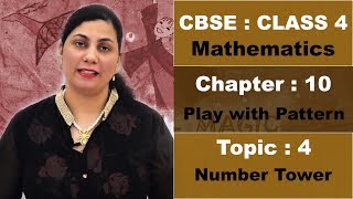 Class 4  CBSE  NCERT  Maths  10  Play with Patterns  Topic 4  Number Tower  Hindi Video [upl. by Abell590]