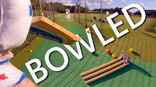 Bowling Machine Session  GoPro Cricket Helmet Cam [upl. by Meade]