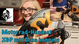 TEST Nr 2 Motorrad Headset XGP mit Sena koppeln [upl. by Anauqcaj883]