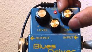 Boss BD2 Blues Driver Pedal Demo WFender Stratocaster [upl. by Llezom304]