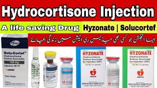 Hydrocortisone injection uses  Hyzonate injection  solucortef injection in emergency [upl. by Barby]