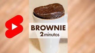 BROWNIE en 2 MINUTOS en el MICROONDAS 🍫 Shorts [upl. by Phia]