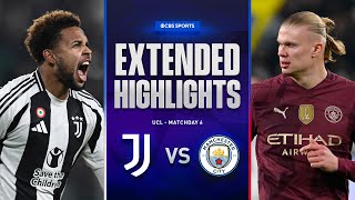 Juventus vs Man City Extended Highlights  UCL League Phase MD 6  CBS Sports [upl. by Egan610]