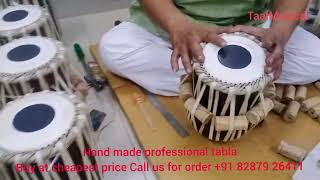 High Professional Tabla Maker  Buy tabla at cheapest price Call us for order 91 82879 26411 [upl. by Haerdna]