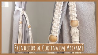 PRENDEDOR de CORTINA em MACRAMÊ Tutorial passo a passo [upl. by Yrolg]