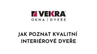 VEKRA Interiérové dveře [upl. by Eneluqcaj11]