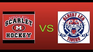 Mankato West Varsity Boys Hockey at Albert Lea 12723 [upl. by Joycelin]