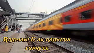 High speed Mumbai Rajdhani Express  AK Rajdhani Express  Indian railways [upl. by Anoiek]