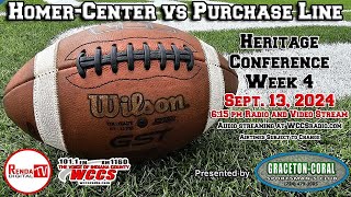 HomerCenter vs Purchase Line Football 91324 [upl. by Dleifxam63]