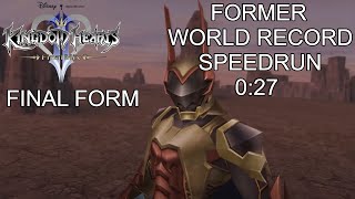 KH II FM CM Lingering Will Speedrun 027 FORMER WORLD RECORD Final Form [upl. by Amato]