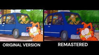 Garfield and Friends  Original vs Remastered Side by Side Comparison [upl. by Pooi112]