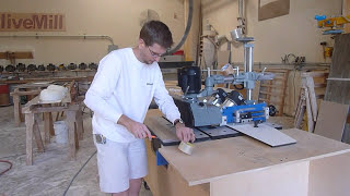 Corian Solid Surface VGroove Machine Demonstration [upl. by Nnaarat]