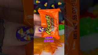 SATISFYING CANDY ASMR WITH REESES 🦷 BEST HALLOWEEN CANDY TO EAT WITH BRACES ON [upl. by Gonzalo]