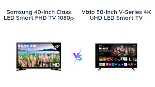 Samsung 40inch vs VIZIO 50inch TV Comparison 📺🔥 [upl. by Eihs]