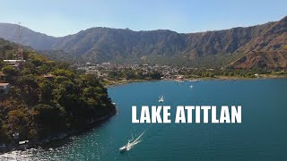 Lake Atitlan Guatemala travel drone view San Pedro San Marcos [upl. by Tsew762]