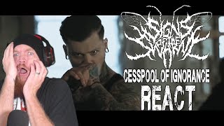 Signs of the Swarm  Cesspool Of Ignorance Official Music Video REACT [upl. by Alleris18]