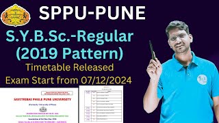 Very Important SYBSc 2019 Pattern Timetable Released SPPU [upl. by Tearle]