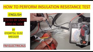 WHAT IS CABLE INSULATION TESTER USING MEGGER TESTING 1000 DC VOLTS [upl. by Amis361]