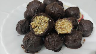 Healthy Chocolate Balls  Energy Balls  Chocolate Dry Fruits Ball  Chocolate Recipe [upl. by Naened932]