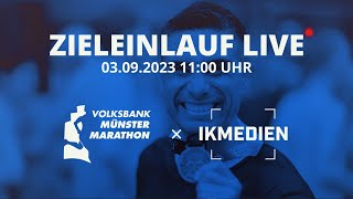 Zieleinlauf Live  VolksbankMünsterMarathon 2024 [upl. by Airak]