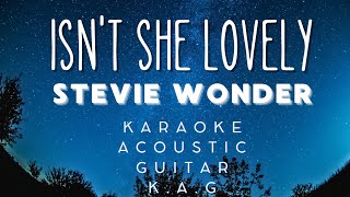 Stevie Wonder  Isnt She Lovely Karaoke Acoustic Guitar KAGkaraoke acoustickaraoke lyrics [upl. by Etnoval394]