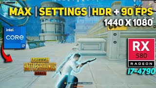 PUBG MOBILE TEST CORE I7 4790 WITH RX 580 8GB LATEST UPDATE 33 [upl. by Alecia914]