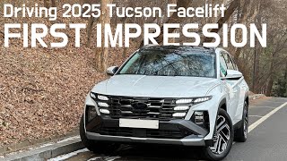 Test driving 2025 Hyundai Tucson Facelift Whats up with 7speed dry DCT [upl. by Dlared438]