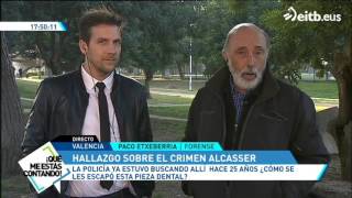 Paco Etxeberria halla un diente junto a la fosa de Alcàsser [upl. by Weyermann]