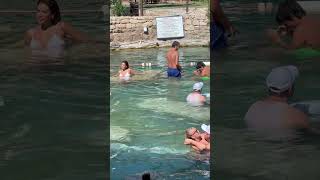 🌞Pamukkale Cleopatra Pool Dream Holiday Hot Day⛱️ pamukkale [upl. by Waverly]