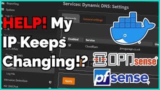 Dynamic DNS pfSense OPNSense Docker Bash [upl. by Nosde]