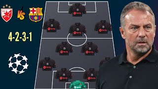 🚨RED STAR VS BARCELONA 🔥 BARCELONA PREDICTED LINEUP WITH MARC CASADO 🔥✅ UEFA CHAMPIONS LEAGUE MATCH [upl. by Llehcam]