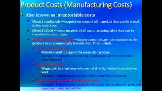 Intro to Managerial Accounting Introduction to Cost Terms and Concepts Chapter 2 [upl. by Iek]