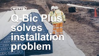 QBic Plus solves major attenuation tank installation problem SuDs [upl. by Oiluig]