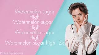 Harry Styles  Watermelon sugar Lyrics [upl. by Ynaffad54]