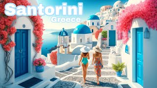 Santorini Greece 🇬🇷  4K Walking Tour ▶223min [upl. by Nelram449]